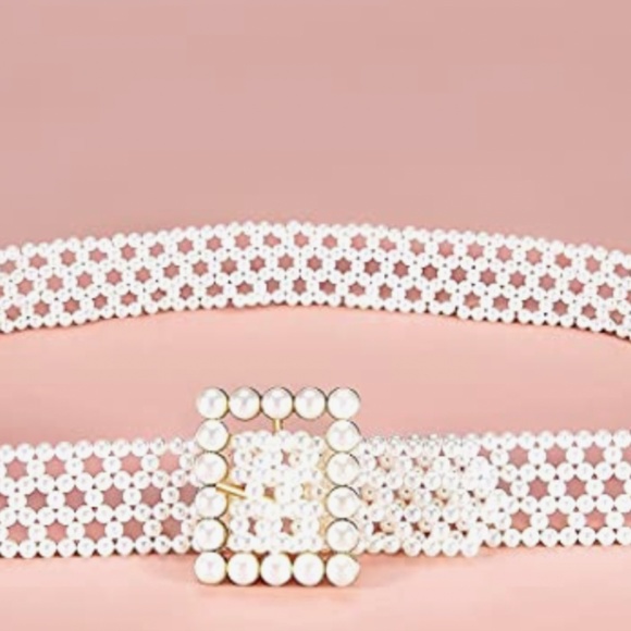 Pearl Belts Gift for Women Wedding Sash Belt for Dress Crystal Rhinestone main image 4